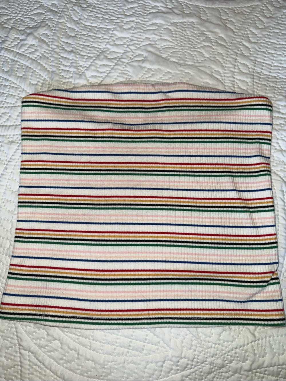 American Eagle Striped Ribbed Tube Top Size Medium Y2K